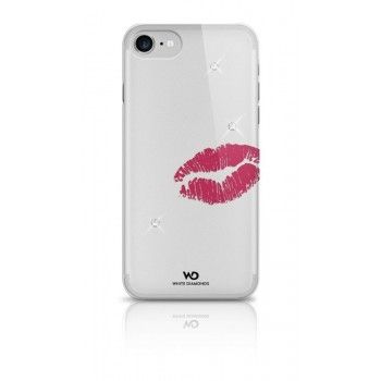 Capa White Diamonds Lipstick Kiss para iPhone 7 - Crystal