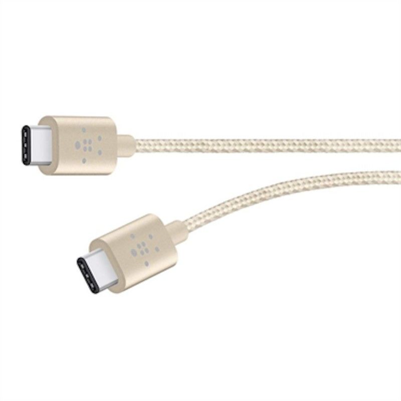 Cabo Belkin metálico USB-C para USB-C - Dourado