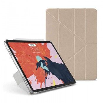 Capa para iPad Pro 11 Pipetto Origami - Dourado/Transparente