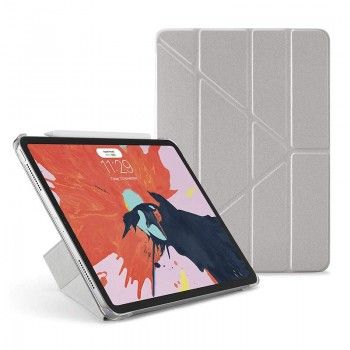Capa para iPad Pro 11 Pipetto Origami - Prateado/Transparente