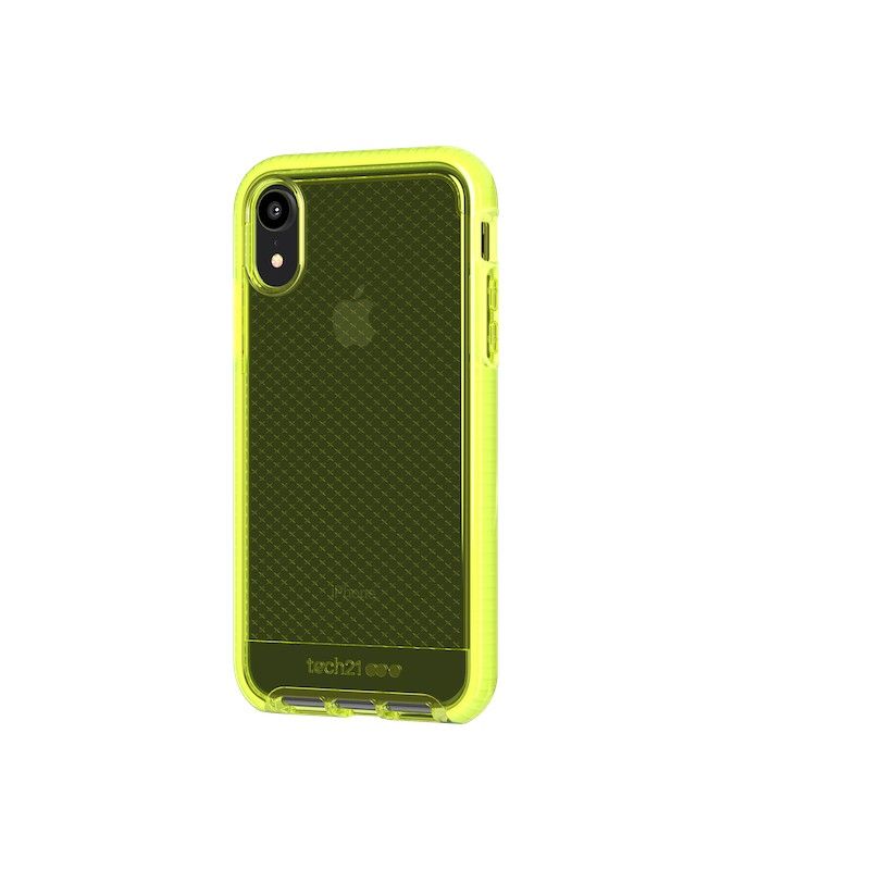 Capa Tech21 Evo Check para iPhone XR - Neon Yellow