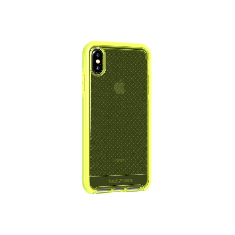 Capa Tech21 Evo Check para iPhone XS Max - Neon Yellow