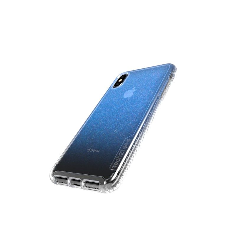 Capa Tech21 Pure Shimmer para iPhone XS Max - Azul