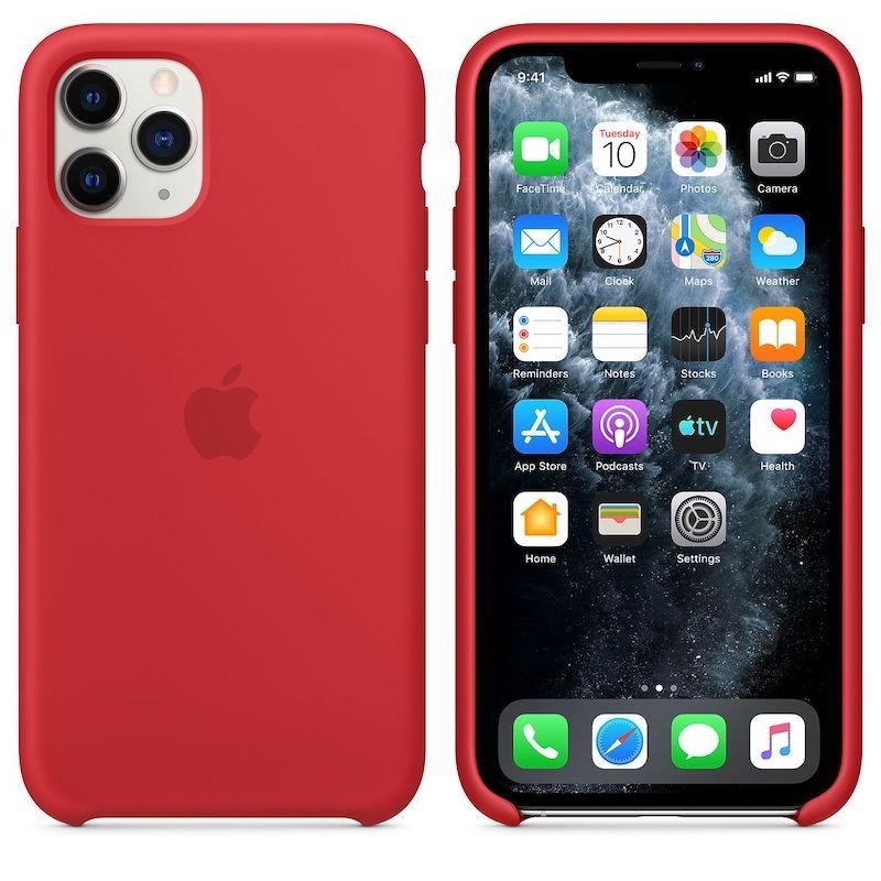 Capa para iPhone 11 Pro em silicone - Vermelho (PRODUCT RED)