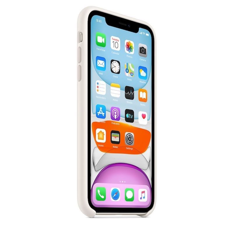 Capa para iPhone 11 em silicone - Branco