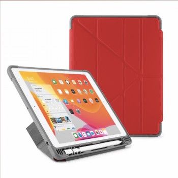 Capa para iPad 10,2 (2019) Origami Pencil Shield - Vermelha
