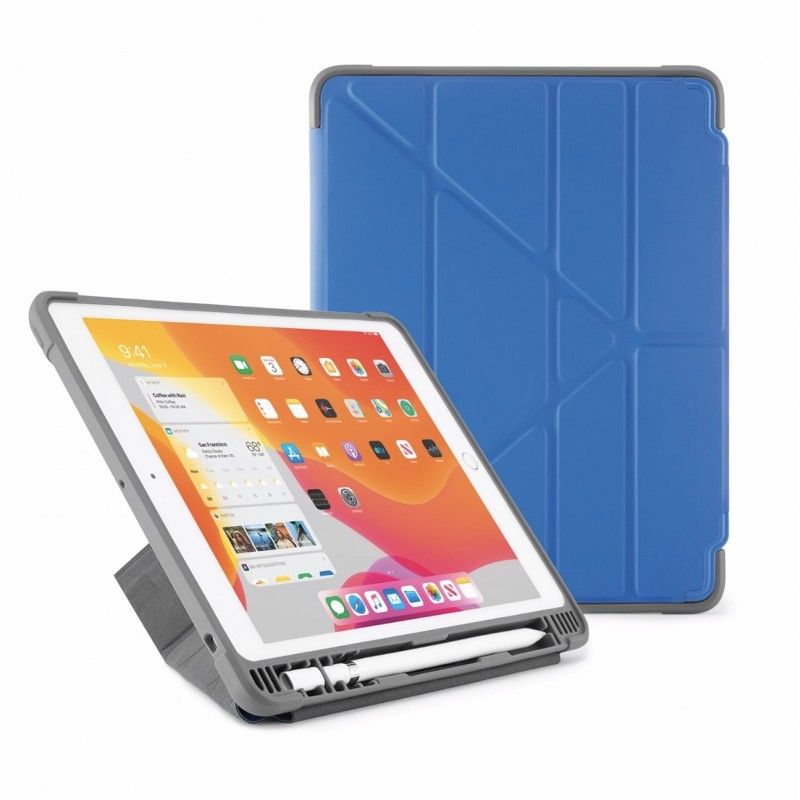Capa para iPad 10,2 (2019) Origami Pencil Shield - Royal Blue