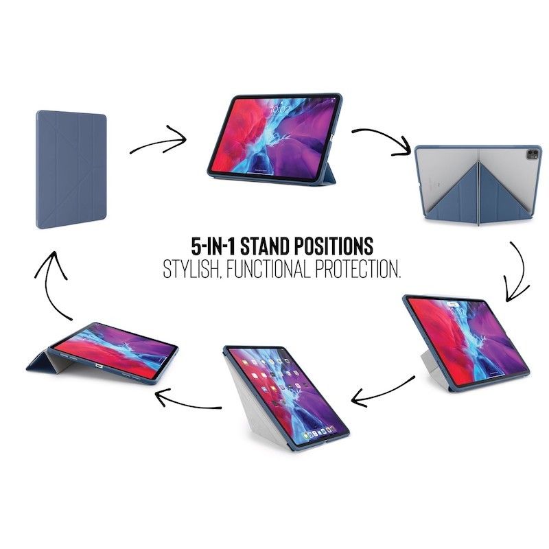 Capa iPad Pro 12.9 (2020) Pipetto Origami Case Navy