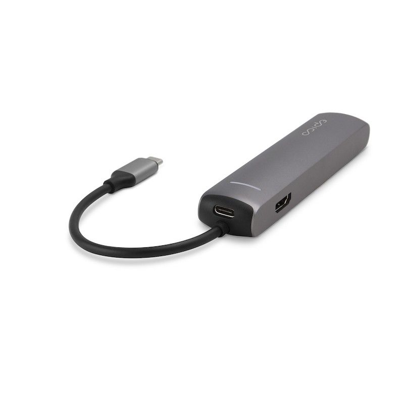 HUB USB Type-C GMS essentials Slim 4K HDMI e Ethernet - Space Grey