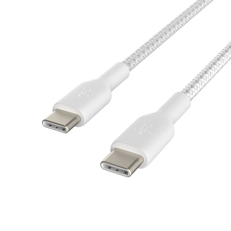 Cabo USB-C Belkin BOOST CHARGE Braided 1 m White