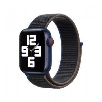 Bracelete Loop desportiva para Apple Watch 38 a 41 mm - Carvão