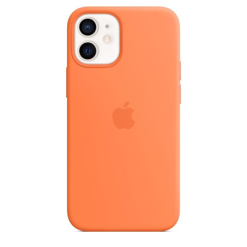 Capa para iPhone 12 mini em silicone com MagSafe - Kumquat