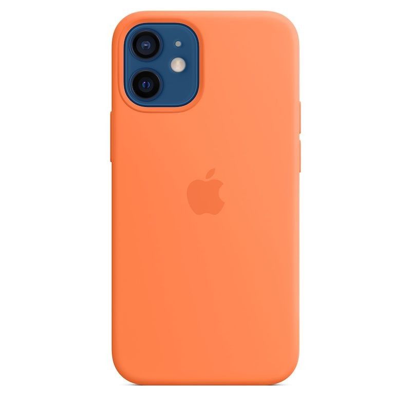 Capa para iPhone 12 mini em silicone com MagSafe - Kumquat