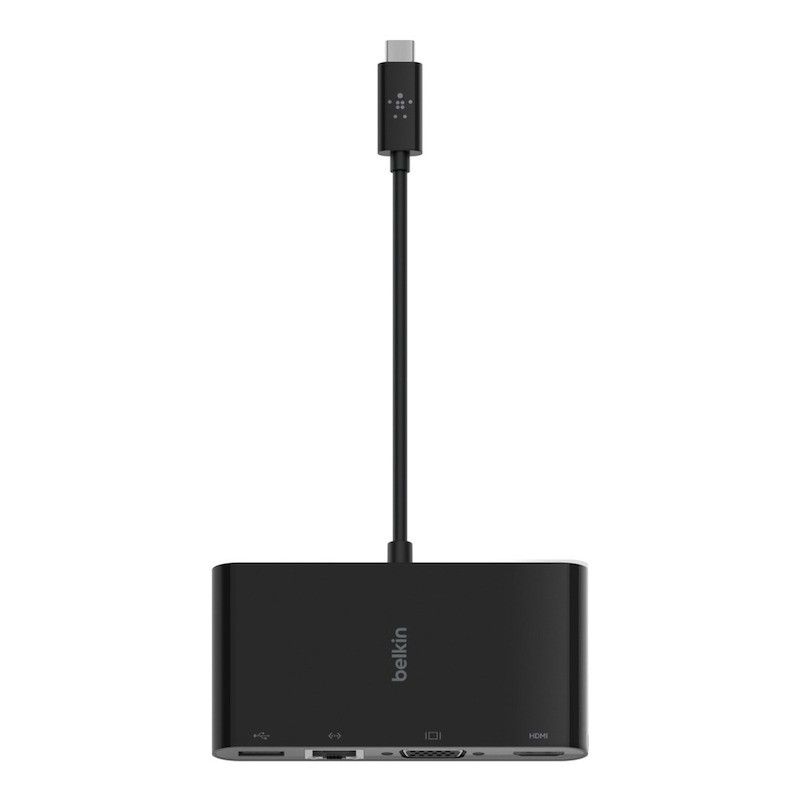 Adaptador Multimedia Belkin USB-C para HDMI/VGA/RJ45/USB-A 3.0