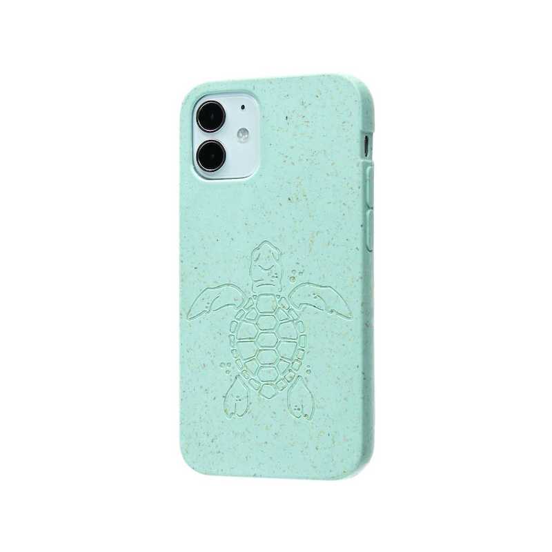 Capa para iPhone 12 mini PELA Eco Case Turtle Edition Turquoise