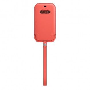 Bolsa em pele com MagSafe para iPhone 12|12 Pro - Rosa cítrico