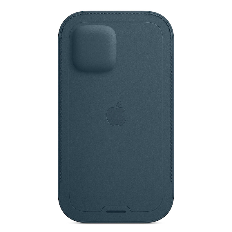 Bolsa em pele com MagSafe para iPhone 12|12 Pro - Azul Báltico