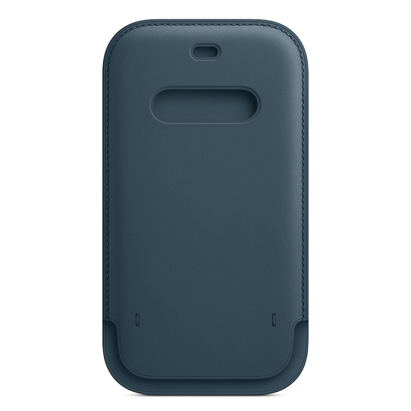Bolsa em pele com MagSafe para iPhone 12|12 Pro - Azul Báltico