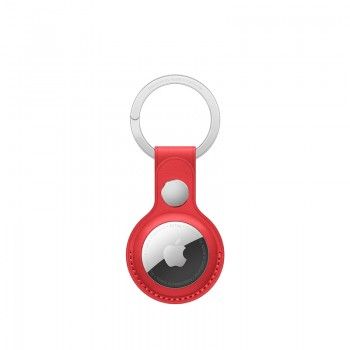 Porta-chaves em pele para AirTag - Vermelho (PRODUCT(RED)