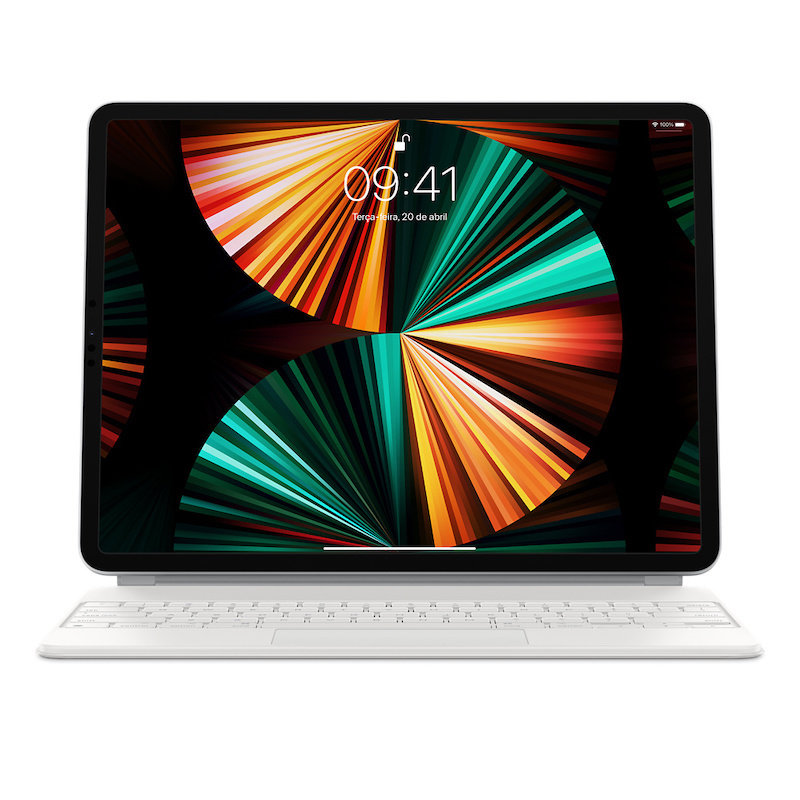 Capa com teclado Magic Keyboard para iPad Pro 12,9 (3/4/5/6 gen.) - Branco