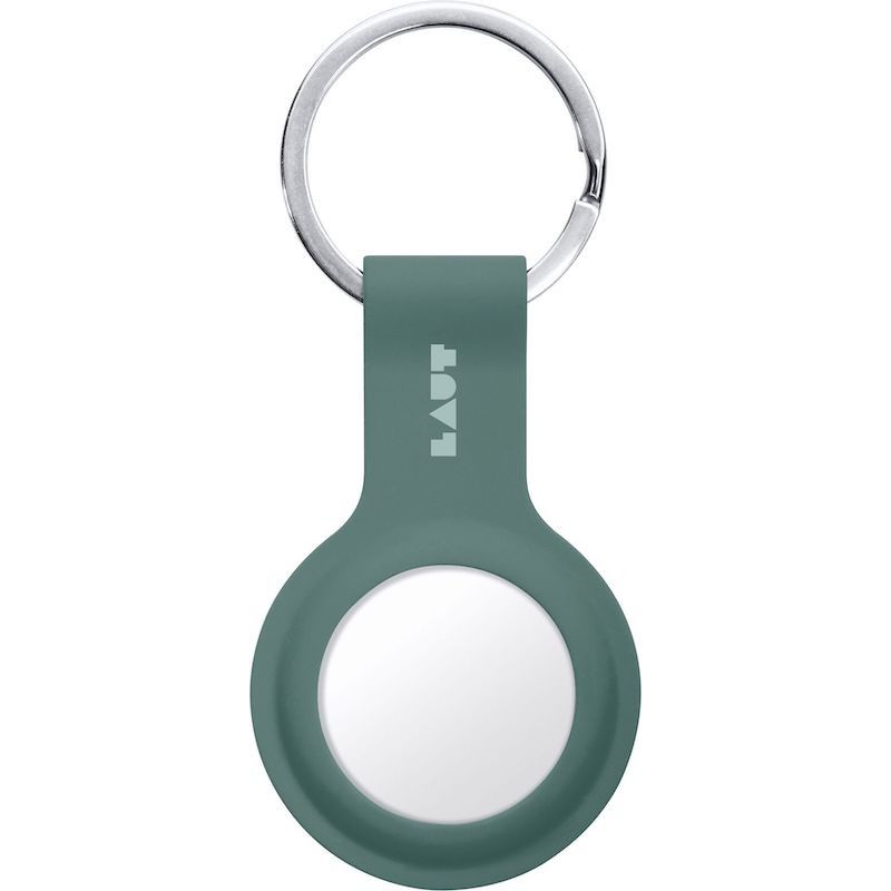 Porta-chaves LAUT para AirTag em silicone - Verde Sage