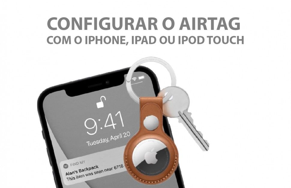Configurar o AirTag com o iPhone, iPad ou iPod touch