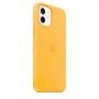 Capa para iPhone 12 | 12 Pro em silicone com MagSafe - Amarelo girassol