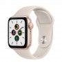 Apple Watch SE, GPS 40 mm - Dourado, bracelete Luz das estrelas