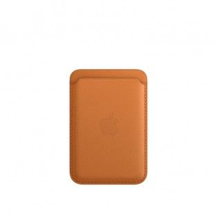 Carteira em pele com MagSafe para iPhone - Castanho dourado