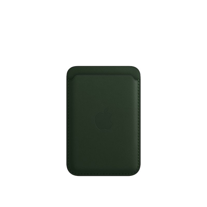 Carteira em pele com MagSafe para iPhone - Verde sequoia
