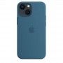 Capa em silicone com MagSafe para iPhone 13 mini - Azul-celeste