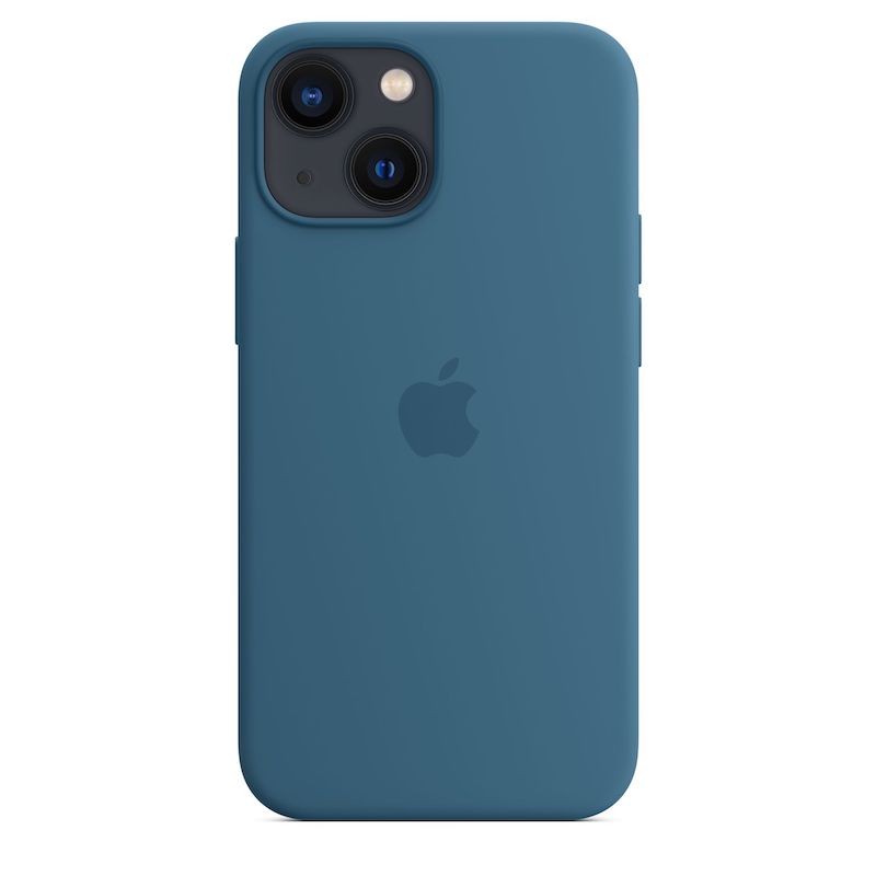 Capa em silicone com MagSafe para iPhone 13 mini - Azul-celeste