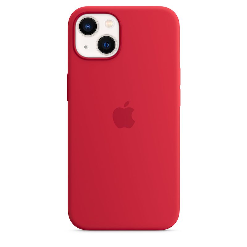 Capa em silicone com MagSafe para iPhone 13 - Vermelho (PRODUCT)RED