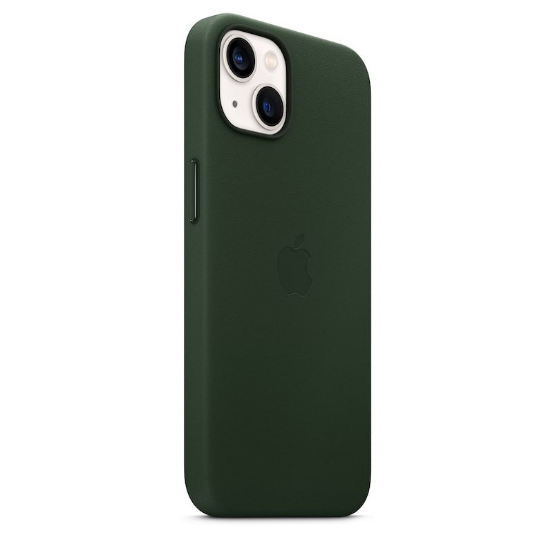 Capa em pele com MagSafe para iPhone 13 - Verde sequoia