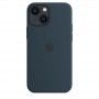 Capa em silicone com MagSafe para iPhone 13 mini - Azul abissal