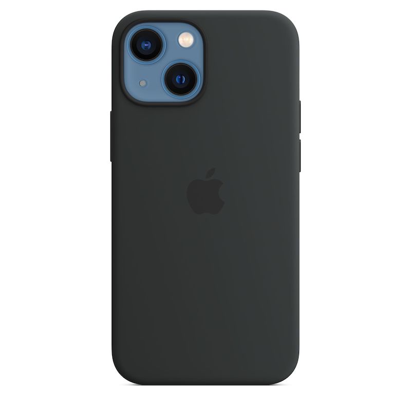 Capa em silicone com MagSafe para iPhone 13 mini - Meia-noite