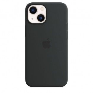 Capa em silicone com MagSafe para iPhone 13 mini - Meia-noite