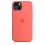 Capa em silicone com MagSafe para iPhone 13 - Toranja rosa