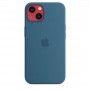 Capa em silicone com MagSafe para iPhone 13 - Azul-celeste
