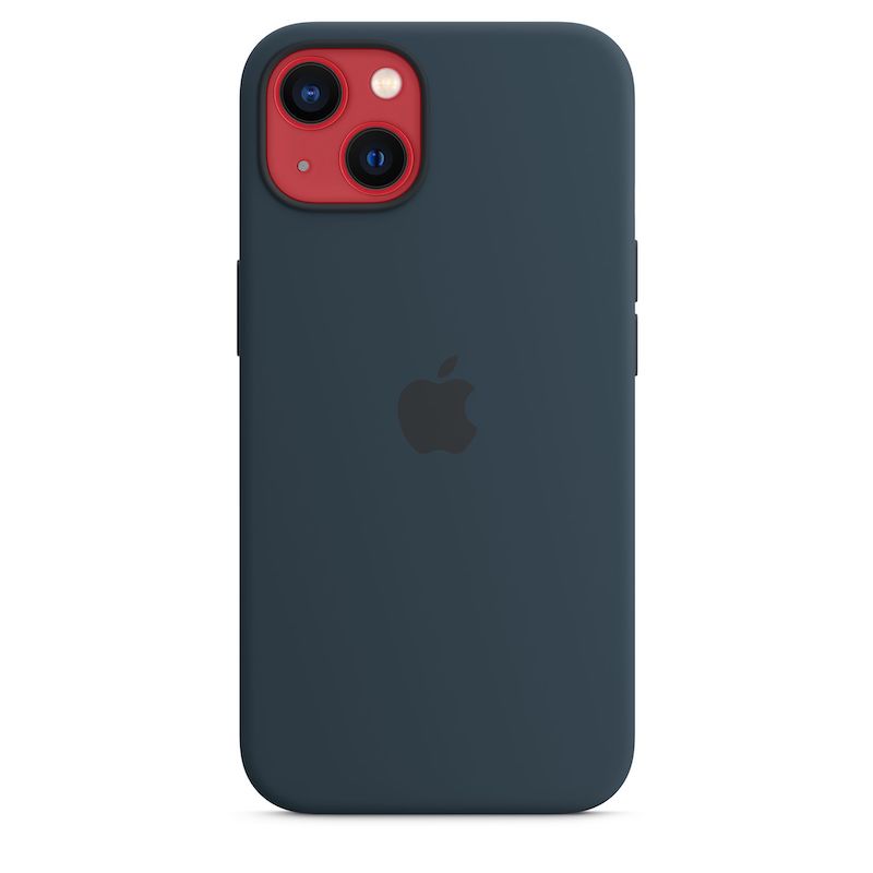Capa em silicone com MagSafe para iPhone 13 - Azul abissal