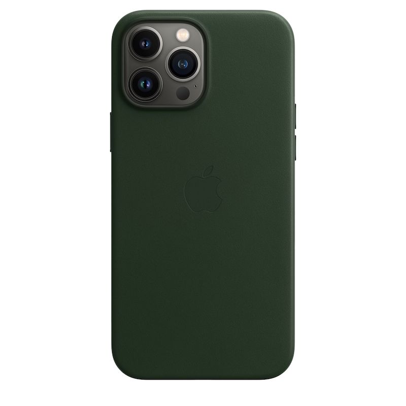 Capa em pele com MagSafe para iPhone 13 Pro Max - Verde sequoia