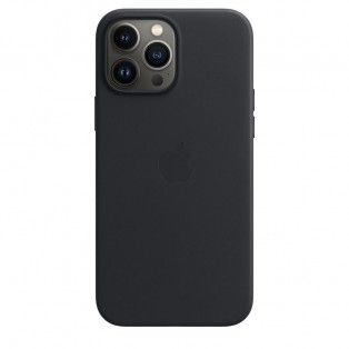 Capa em pele com MagSafe para iPhone 13 Pro Max - Meia-noite