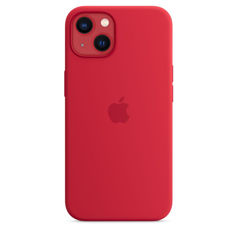 Capa em silicone com MagSafe para iPhone 13 - Vermelho (PRODUCT)RED