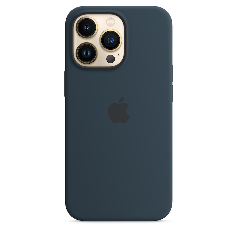 Capa em silicone com MagSafe para iPhone 13 Pro - Azul abissal