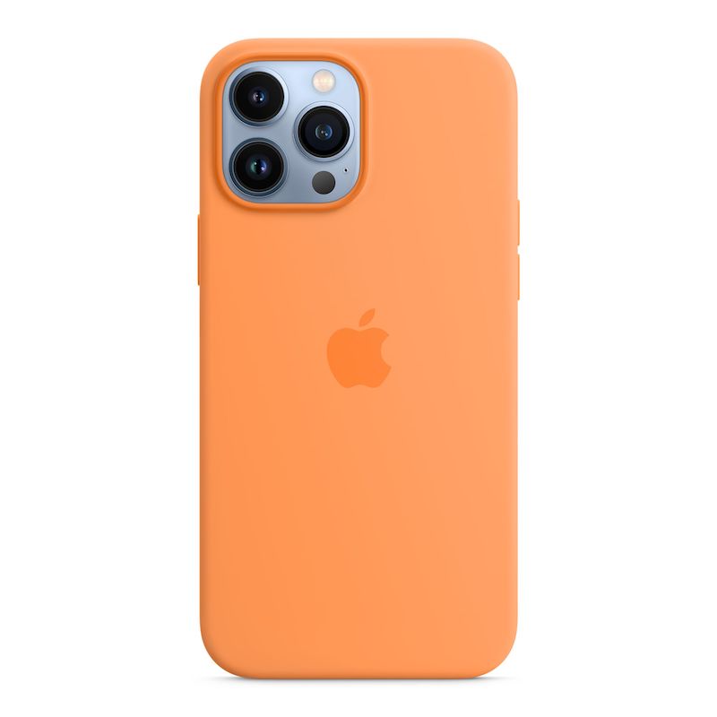 Capa em silicone com MagSafe para iPhone 13 Pro Max - Calêndula