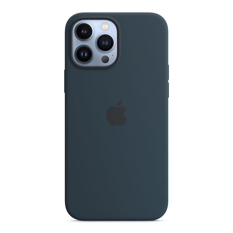 Capa em silicone com MagSafe para iPhone 13 Pro Max - Azul abissal