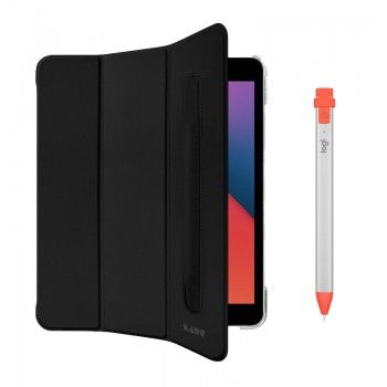 Conjunto de acessórios para iPad 10,2 (2021) composto por capa e pencil Logitech Crayon