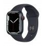 Apple Watch 7, GPS+Cellular 41 mm - Meia-noite, bracelete desportiva meia-noite