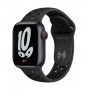 Apple Watch Nike 7, GPS+Cellular 41 mm - Meia-noite, bracelete antracite/preto