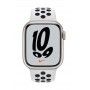 Apple Watch Nike 7, GPS 41 mm - Luz das estrelas, bracelete platina/preto